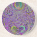Search for peacock feather coasters Purple
