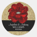 Search for black and red wedding stickers Rose
