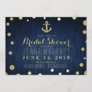 Search for navy and gold bridal shower invitations Bride
