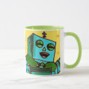 Search for happy robot mugs Fun