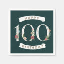 Search for 100th birthday napkins Pretty