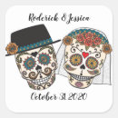 Search for sugar skull wedding stickers Halloween