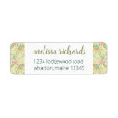 Search for yellow floral return address labels Stylish