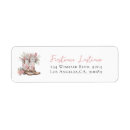 Search for cowgirl return address labels Pink