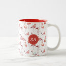 Search for pink flamingo coffee mugs Monogrammed