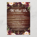 Search for rustic vow renewal invitations Floral