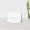 Search for teal turquoise thank you cards Modern