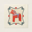 Search for swedish napkins Dala horse