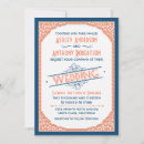Search for navy blue border invitations Typography