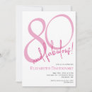 Search for 80 and fabulous birthday invitations Elegant birthday party