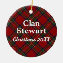 Search for red and green plaid christmas tree decorations Tartan