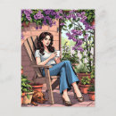 Search for on coffee pot postcards Flowers