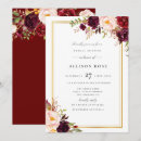 Search for lovely bridal shower invitations Burgundy