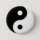 Search for yin yang symbol badges Black and white