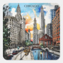 Search for chicago skyline stickers Architecture