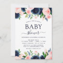Search for blush and navy invitations Botanical