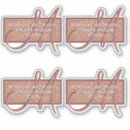 Search for monogram vinyl stickers Rose gold