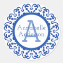 Search for blue and white tile stickers Initial