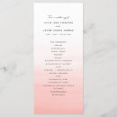 Search for coral wedding programs Watercolor