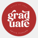 Search for red graduation stickers High school college