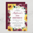 Search for country 21st birthday invitations Sunflowers
