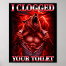 Search for wolf meme posters Toilet