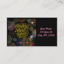 Search for happy new year business cards Champagne