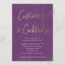 Search for costumes and cocktails invitations Purple