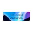 Search for northern lights return address labels Aurora borealis