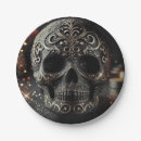 Search for gothic skull plates Gold