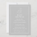 Search for grey and white baby shower invitations Vintage