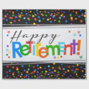 Search for retirement wrapping paper Colourful
