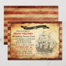 Search for treasure map invitations Vintage