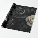Search for black and white flowers wrapping paper Roses