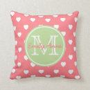 Search for coral and green cushions For kids