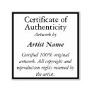 Search for authentic rubber stamps Certificate of authenticity