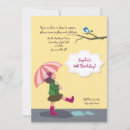 Search for in the rain birthday invitations Umbrella