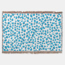 Search for blue leopard blankets animal art