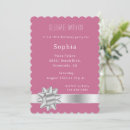 Search for pink and silver birthday invitations Glam