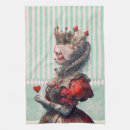 Search for alice in wonderland tea towels Queen of hearts