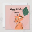 Search for cartoon animal birthday cards Cat