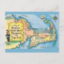 Search for cape cod vintage map postcards Retro