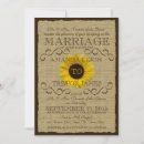 Search for burlap and sunflower wedding invitations Vintage