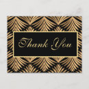 Search for deco wedding postcards Black and gold