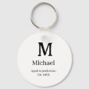 Search for perfection key rings Aged to perfection
