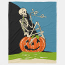 Search for vintage halloween blankets Skeleton
