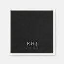 Search for monogram wedding napkins Modern
