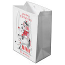 Search for black santa gift bags Black and white