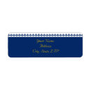 Search for compass return address labels Blue