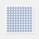 Search for light blue gingham napkins Squares